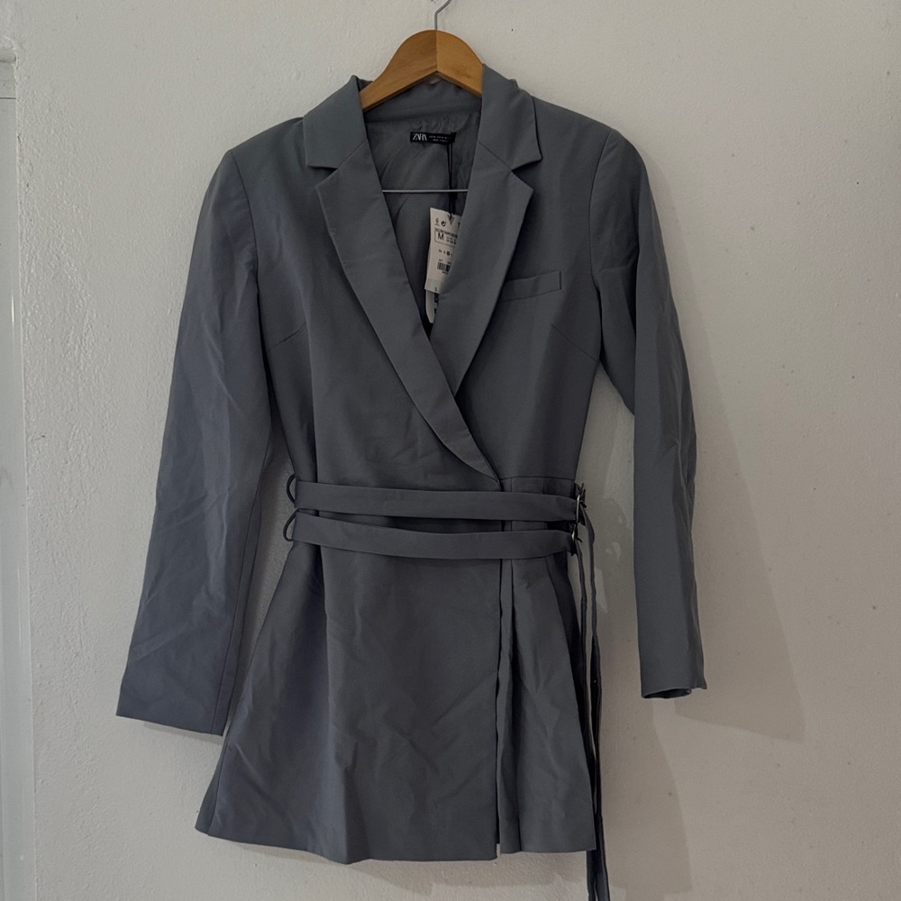 Zara Gray Women's Blazer Style Dress